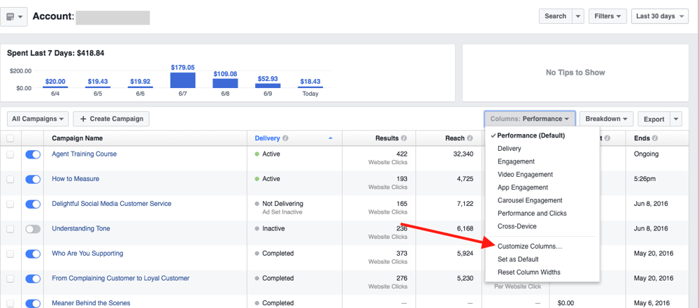 Facebook Ads Manager