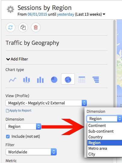 Geography Widget - Customize Dimensions