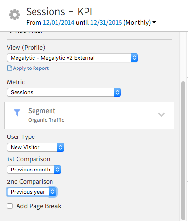 Customizing Megalytic's KPI Widget