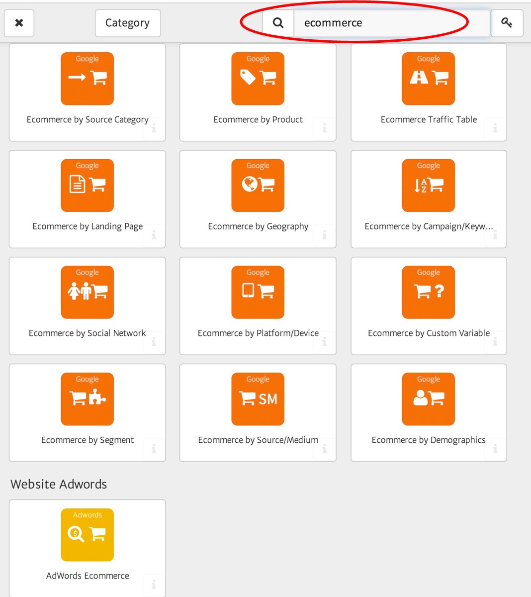 image showing the library of megalytic ecommerce widgets