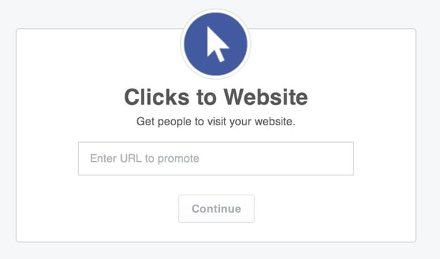 Enter the tagged URL when prompted by Facebook