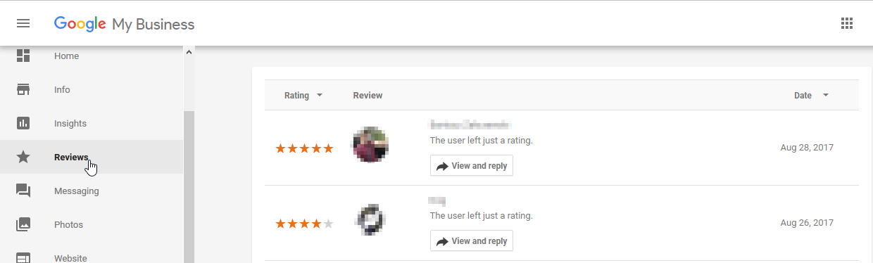 Google My Business Reviews