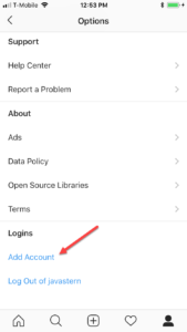 Add Instagram Account to the App