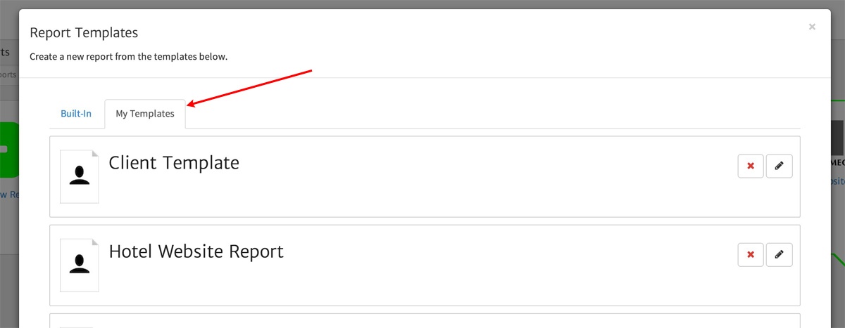 Library of Custom Templates in Megalytic