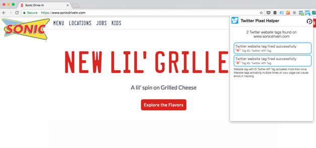 Twitter Pixel Helper Chrome Extension