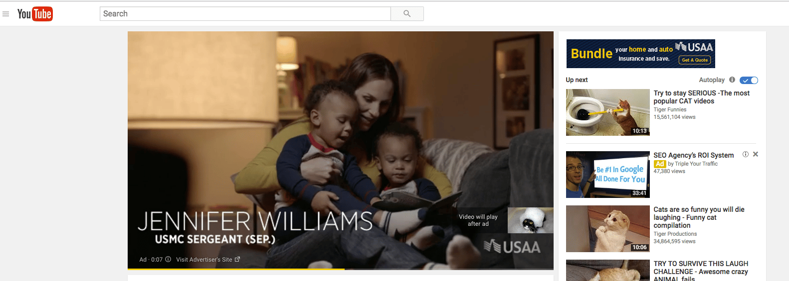 YouTube Instream Video Ad